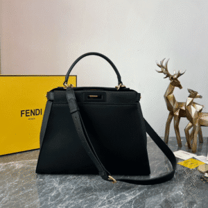 Fendi Peekaboo Handbag- Black 26689 | Sandra Bags