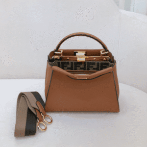 Fendi Peekaboo Handbag- Brown 65500 | Sandra Bags