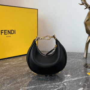 Fendi Praphy Underarm Mini Bag - Black 24949 | Sandra Bags