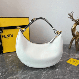 Fendi Praphy Underarm Small Bag - White 28072 | Sandra Bags