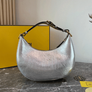Fendi Praphy Underarm Small Bag - Silver 55514 | Sandra Bags