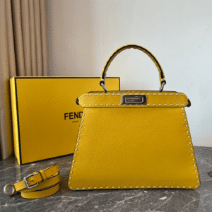 Fendi Medium Iconic Peekaboo Bag - Yellow 45641 | Sandra Bags