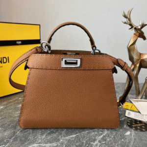 Fendi Iconic Peekaboo Small Bag - Brown 99931 | Sandra Bags