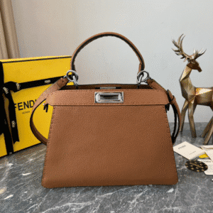Fendi Iconic Peekaboo Medium Bag - Brown 47723 | Sandra Bags