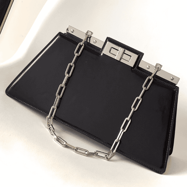 Fendi Peekaboo Cut Medium Bag - Black 30945 | Sandra Bags