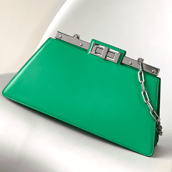 Fendi Peekaboo Cut Medium Bag - Green 32096 | Sandra Bags