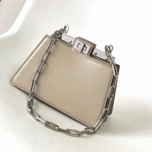 Fendi Peekaboo Cut Small Bag - Gray 24745 | Sandra Bags