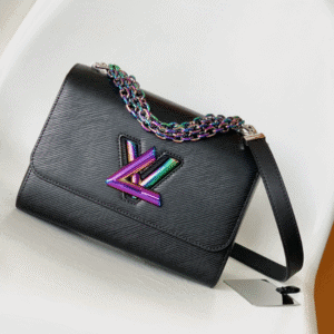 Louis Vuitton Twist Medium Handbag – Black 88293 | Sandra Bags