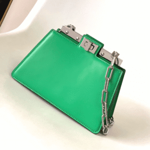 Fendi Peekaboo Cut Small Bag - Green 42464 | Sandra Bags