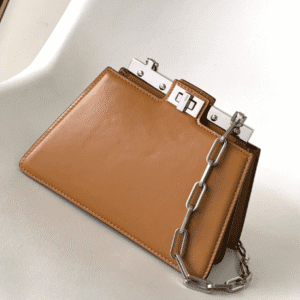 Fendi Peekaboo Cut Small Bag - Brown 38087 | Sandra Bags