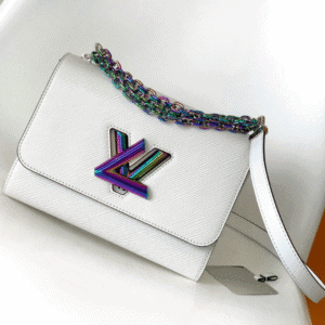 Louis Vuitton Twist Medium Handbag – White 79399 | Sandra Bags