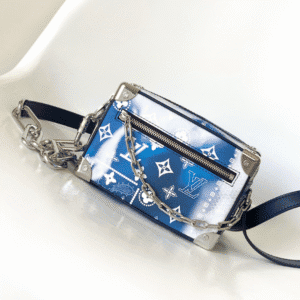 Louis Vuitton Mini Soft Trunk Chain Bag - Blue/White 43664 | Sandra Bags