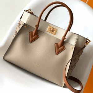 Louis Vuitton Medium On My Side Handbag - Cream 88390 | Sandra Bags