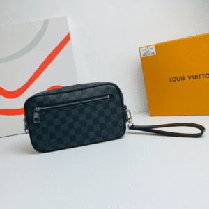 Louis Vuitton Damier Graphite Kasai Clutch - Gray 61315 | Sandra Bags