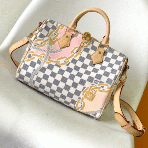 Louis Vuitton Speedy BANDOULIÈRE 25 Handbag - White/Pink 10990 | Sandra Bags