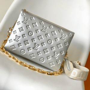 Louis Vuitton Caramel Coussin Trumpeter Bag - Silver 38150 | Sandra Bags