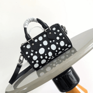 Louis Vuitton LV x YK Nano Speedy Handbag - Black 54547 | Sandra Bags
