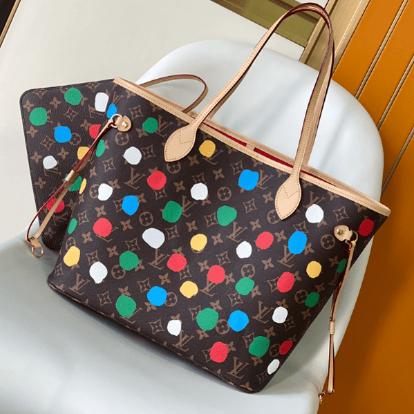 Louis Vuitton Neverfull Polka Dot Handbag 74848 | Sandra Bags