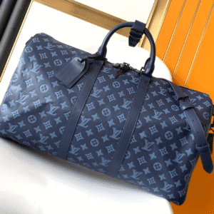 Louis Vuitton Keepall BANDOULIÈRE 50 Travel Bag - Blue 79975 | Sandra Bags