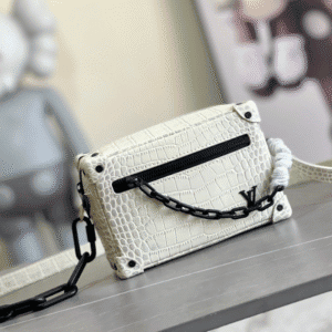 Louis Vuitton Mini Soft Trunk Handbag – White 99558 | Sandra Bags