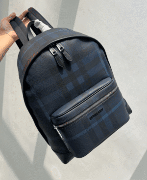 Burberry Plaid Backpack - Blue 15307 | Sandra Bags
