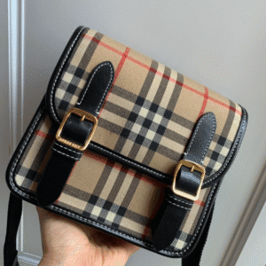 Burberry Jayde Vintage Check Crossbody Bag - Black 99303 | Sandra Bags