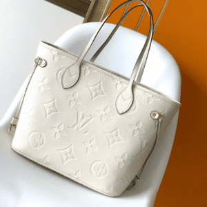 Louis Vuitton Neverfull Medium Shopping Bag – White 11714 | Sandra Bags
