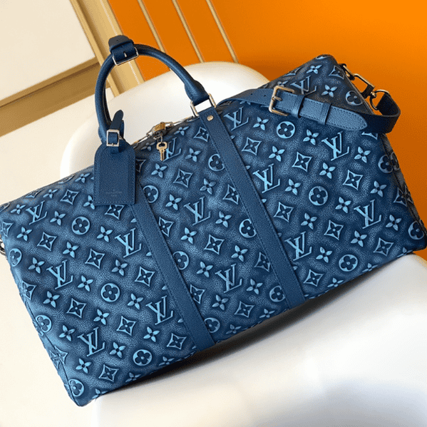 Louis Vuitton Keepall Bandoulière 50 Travel Bag - Blue 27834 | Sandra Bags