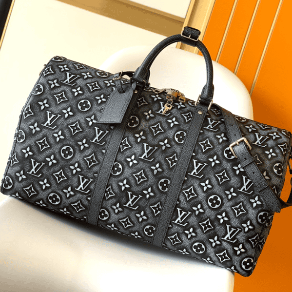 Louis Vuitton Keepall Bandoulière 50 Travel Bag - Black 89000 | Sandra Bags