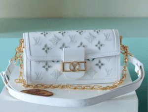 Louis Vuitton Classic Dauphine Handbag - White 86414 | Sandra Bags