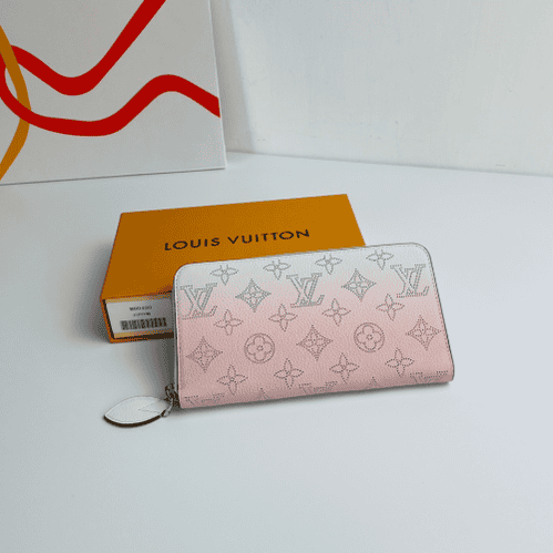Louis Vuitton Soft Mahina Leather Zippy Wallet - Pink 19182 | Sandra Bags