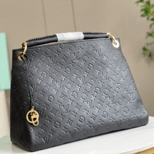 Louis Vuitton Black Monogram Empreinte Artsy MM Handbag - Black 96809 | Sandra Bags