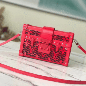 Louis Vuitton Petite Malle Handbag - Red 23744 | Sandra Bags