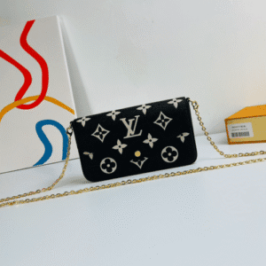 Louis Vuitton Félicie Pochette Chain Bag - Black 54655 | Sandra Bags