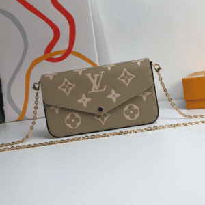 Louis Vuitton Félicie Pochette Chain Bag - Khaki 27686 | Sandra Bags