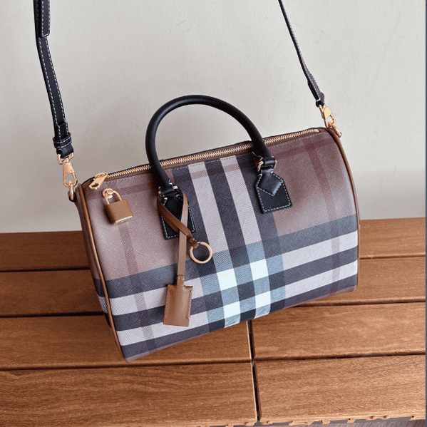 Burberry Large House Check Bowling Bag 73526 | Sandra Bags