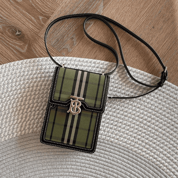 Burberry Check Small Robin Bag - Green 96667 | Sandra Bags