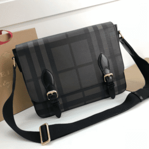 Burberry Mellow London Check Bag – Gray 80268 | Sandra Bags