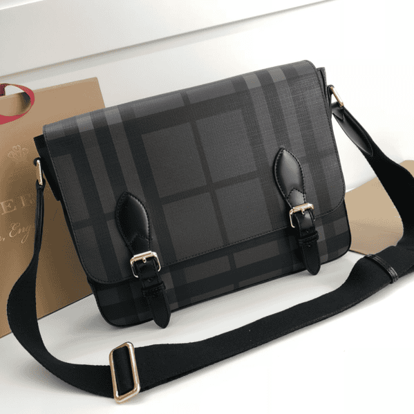 Burberry Mellow London Check Bag – Gray 80268 | Sandra Bags
