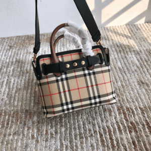 Burberry The Mini Vintage Check Triple Stud Belt Bag 51492 | Sandra Bags