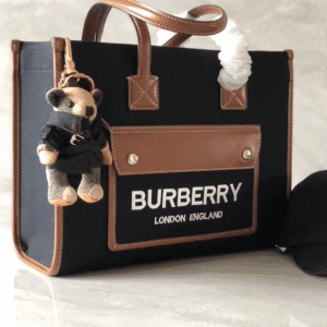 Burberry Women Micro Pocket Canvas Tote Bag 55638 | Sandra Bags