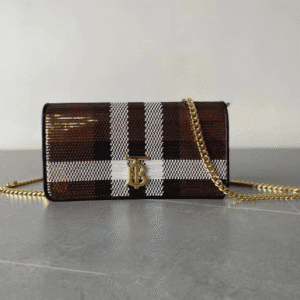 Burberry Sequin Plaid Chain Bag 24262 | Sandra Bags
