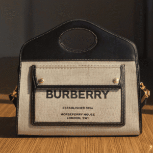 Burberry Zipper Tote Bag - Black 58897 | Sandra Bags