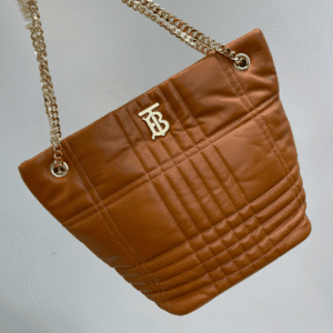 Burberry Quilted Lola Bucket Bag - Brown 66150 | Sandra Bags