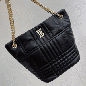 Burberry Quilted Lola Bucket Bag - Black 71620 | Sandra Bags