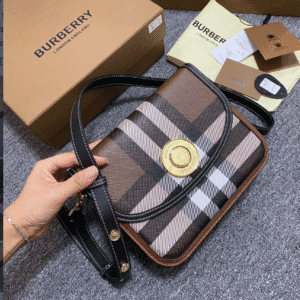 Burberry 'ELIZABETH' Small Crossbody Bag - Brown 33700 | Sandra Bags
