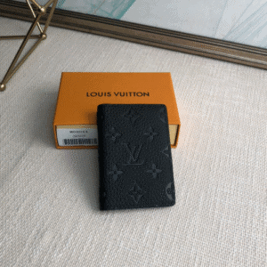 Louis Vuitton Taurillon Pocket Wallet - Black 37080 | Sandra Bags
