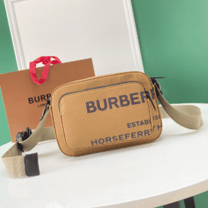Burberry Bjiachunyuan's Linen Waterproof Camera Bag - Brown 76399 | Sandra Bags