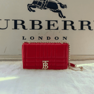 Burberry Lola – Lona Bun Handbag - Red 48612 | Sandra Bags