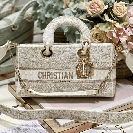 Dior Medium Lady D-Joy Embroidered Handbag - Golden Magpie 31529 | Sandra Bags